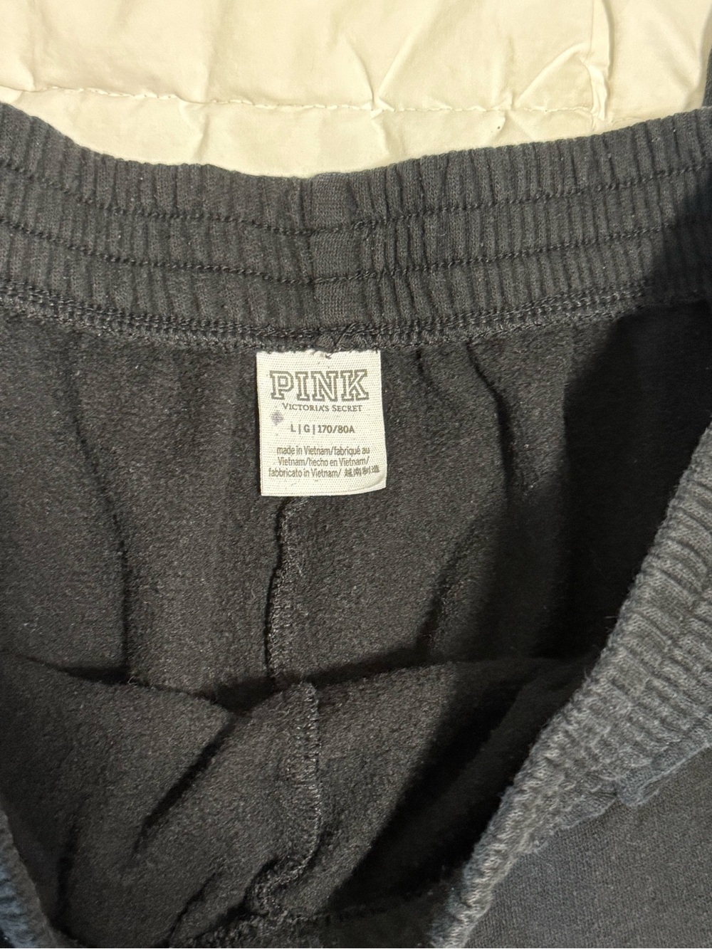 PINK Victoria's Secret womens Charcoal Black Sweatpants